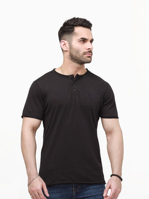 Regular Fit Henley Tee - FMTCT23-001