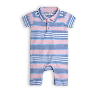 Boys Polo Stripe Romper