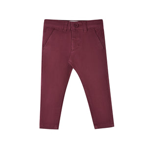 Boys Maroon Chinos