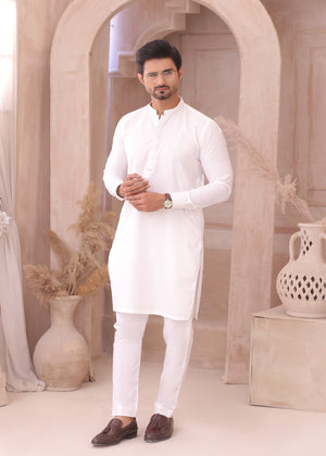 ER 701 White Kurta Pajama Design