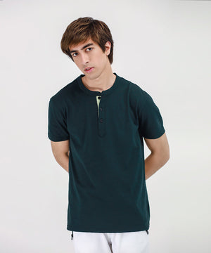 Men's Slub Henley Tee