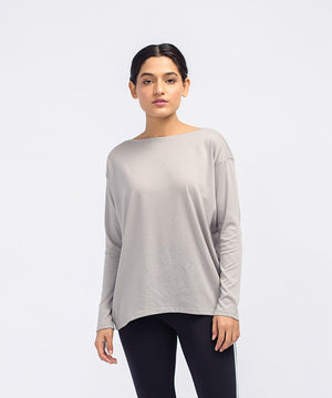 Women's Boat Neck Long Sleeve Tee