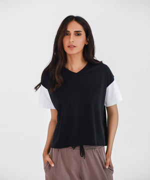 Women's Cropped Drop Shoulder Tee