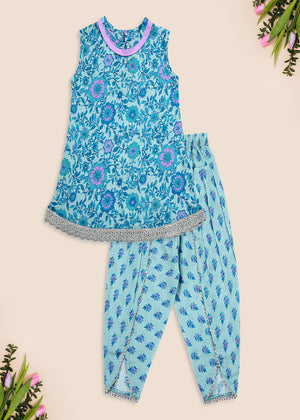 Qous e Qazah - Turquoise - 2 Piece Cotton Lawn Set