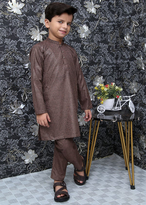 Brown Boys Kurta Trouser MKP-039