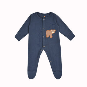 Bear Embroided Romper