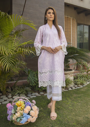 Baby Pink Embroidered Kurta