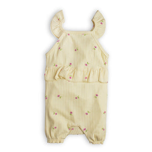 Girls Yellow Rib Shortie