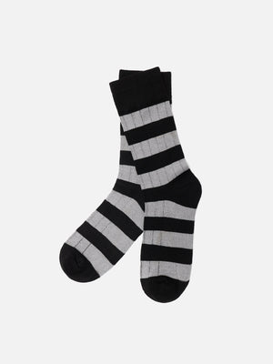 Black & White Crew Sock - FAMSO23-017