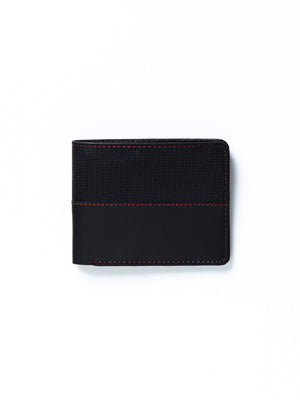 Black Leather Wallet - FAMW23-007