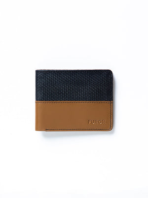 Blue & Brown Leather Wallet - FAMW23-008