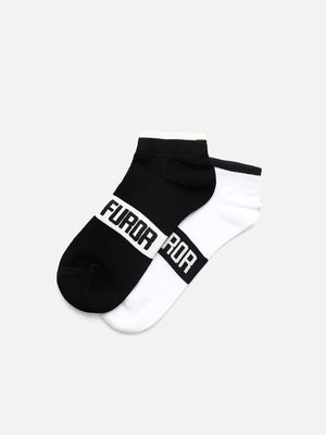 Pack Of 2 Multi Ankle Socks - FAMSO23-004