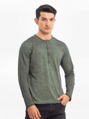 Vintage Dyed Henley - FMTCF23-007