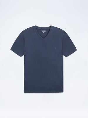 Regular Fit V-Neck Basic Tee - FMTBT24-013