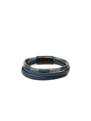 Blue Leather Bracelet - FABR24-016