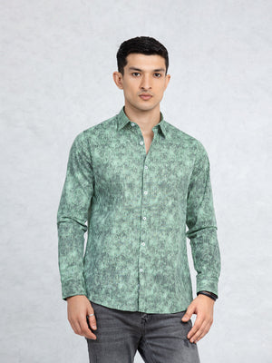 Regular Fit Printed Textured Shirt - FMTS23-32086