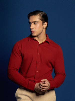 Smart Fit Knitted Shirt - FMTS24-32126