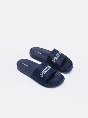 Navy Blue Slides - FAMSD24-006