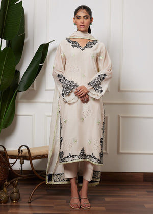 Shani Ivory Shirt And Dupatta