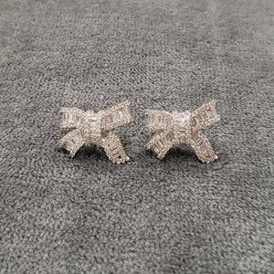 Cute bow earrings -luxury-043