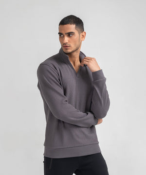 Men's Johnny Collar Sweatshirt