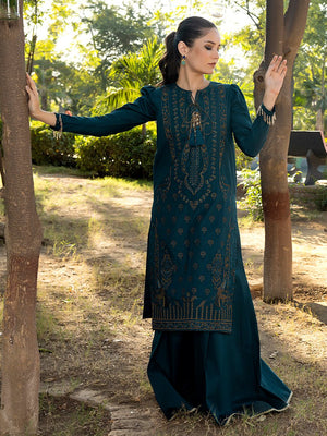 2pc Unstitched - Embroidered Lawn Suit (RE-00020)