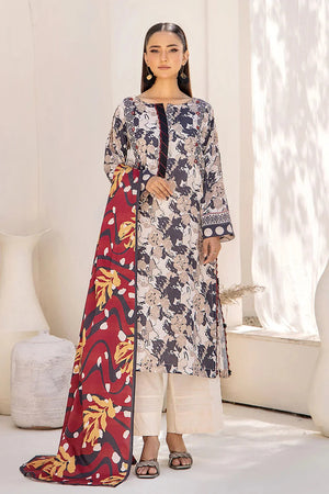 2PC Unstitched Printed Lawn Shirt and Dupatta KSD-2480