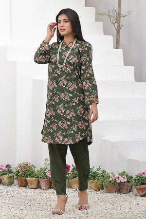 2PC Unstitched Printed Lawn Shirt and Trouser KST-2533
