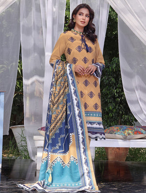 3 Piece Unstitched Khaddar Suit KKS-1546