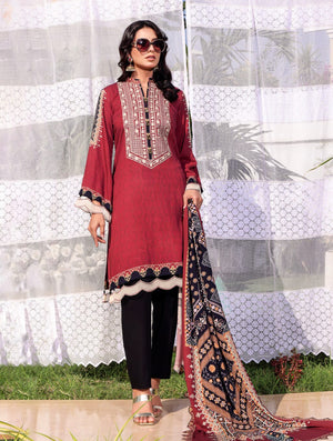 3 Piece Unstitched Suit KTE-1565