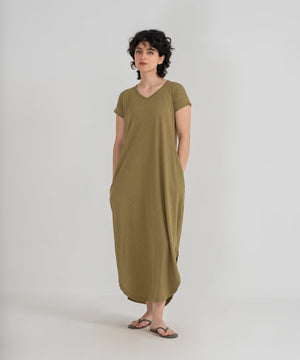 Women's V-Neck Maxi Dress