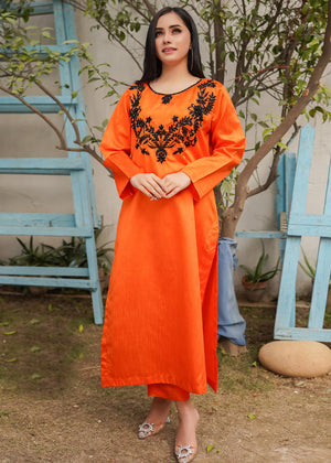 INSIYA by Saira Jawad - Summaiya - Ready to Wear - Orange