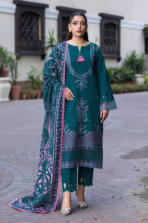 3PC Embroidered Unstitched Khaddar Suit KKE-2923