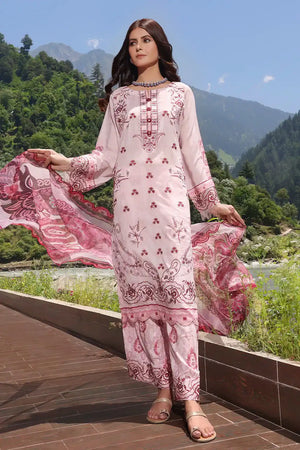 3PC Embroidered Unstitched Lawn Suit KCNE-2120