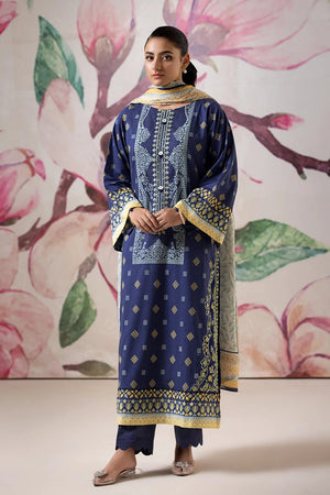 3PC Embroidered Unstitched Lawn Suit KL-2614