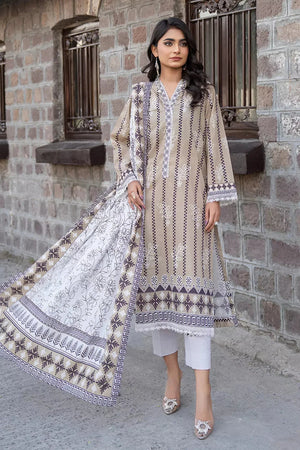 3PC Embroidered Unstitched Lawn Suit KL-2731