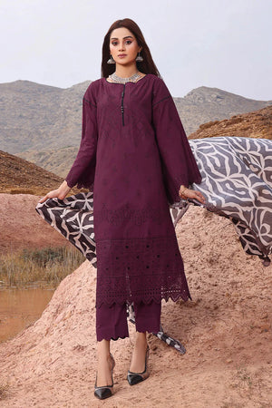 3PC Embroidered Unstitched Lawn Suit KSE-2447