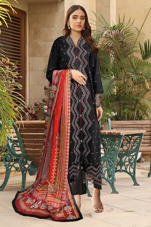 3PC Embroidered Unstitched Lawn Suit KSE-2457