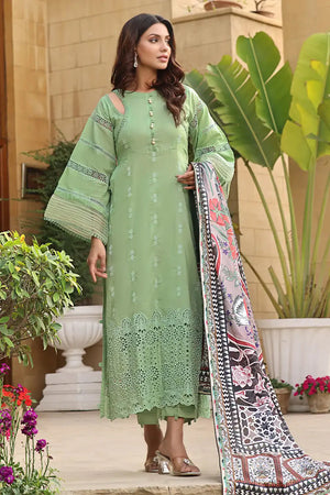3PC Embroidered Unstitched Lawn Suit KSE-2461