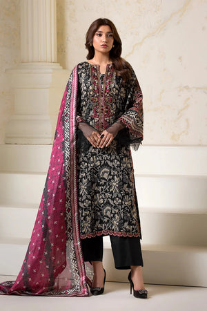 3PC Embroidered Unstitched Lawn Suit KSE-2725