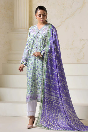 3PC Embroidered Unstitched Lawn Suit KSE-2727