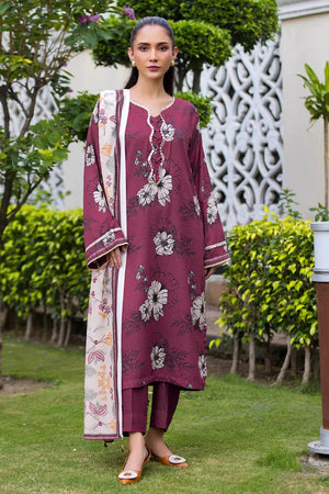 3PC Printed Unstitched Karandi Suit KKR-2942