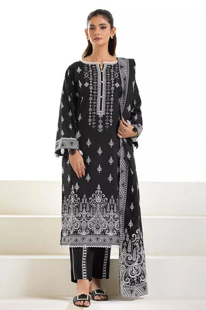 3PC Printed Unstitched Lawn Suit KLA-2745