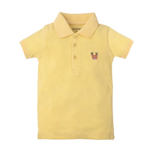 Yellow Embroided Polo