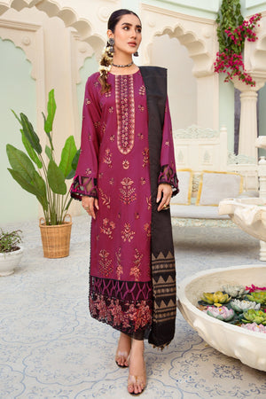 I-12 : Unstitched Embroidered Viscose 3PC