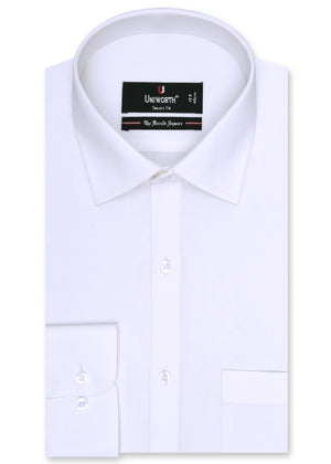 Off White Plain Tailored Smart Fit Shirt