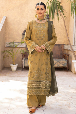 TA-03 : Unstitched Embroidered Slub Karandi 3PC