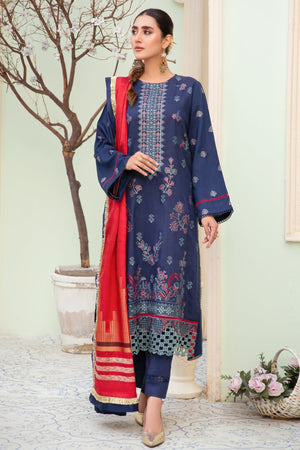 I-18 : Unstitched Embroidered Viscose 3PC