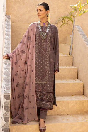 TA-10 : Unstitched Embroidered Slub Karandi 3PC