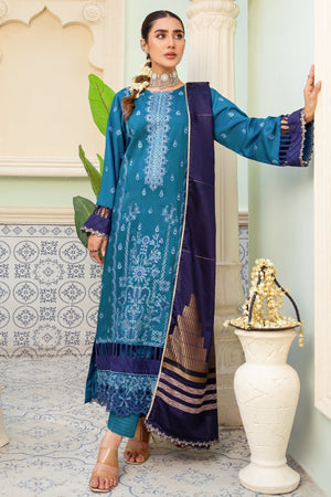 I-14 : Unstitched Embroidered Viscose 3PC